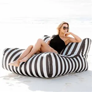 SXBCyan Floating Bean Bag for Pool - Outdoor Waterproof Bean Bag Chairs for Adults - Reusable Bean Bag for Swimming Without Filler Garden Beach Camp Beanbag Sofa Bed Puff Lounge(Dark Gray)