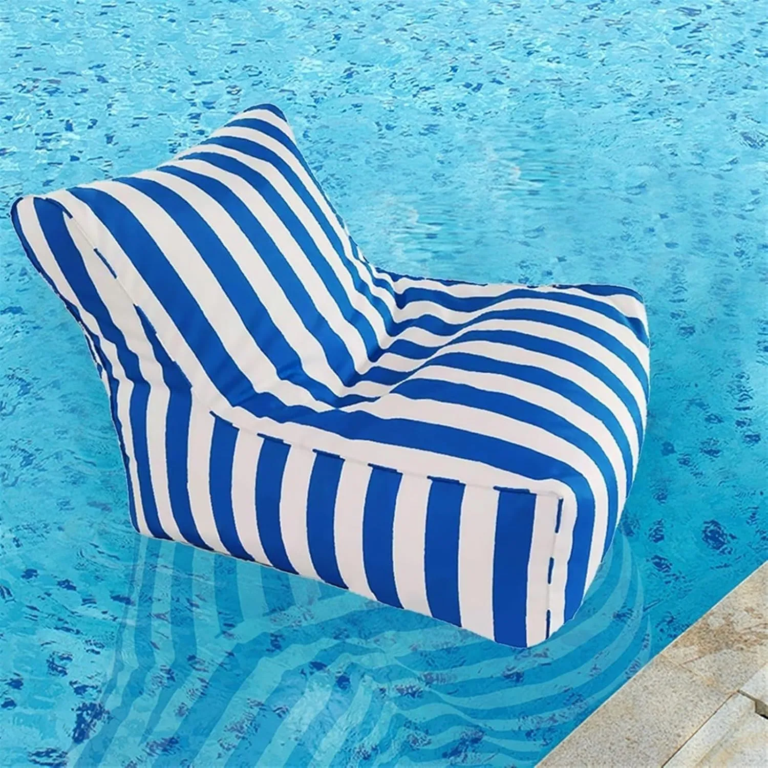 SXBCyan Floating Bean Bag for Pool - Outdoor Waterproof Bean Bag Chairs for Adults - Reusable Bean Bag for Swimming Without Filler Garden Beach Camp Beanbag Sofa Bed Puff Lounge(Dark Gray)