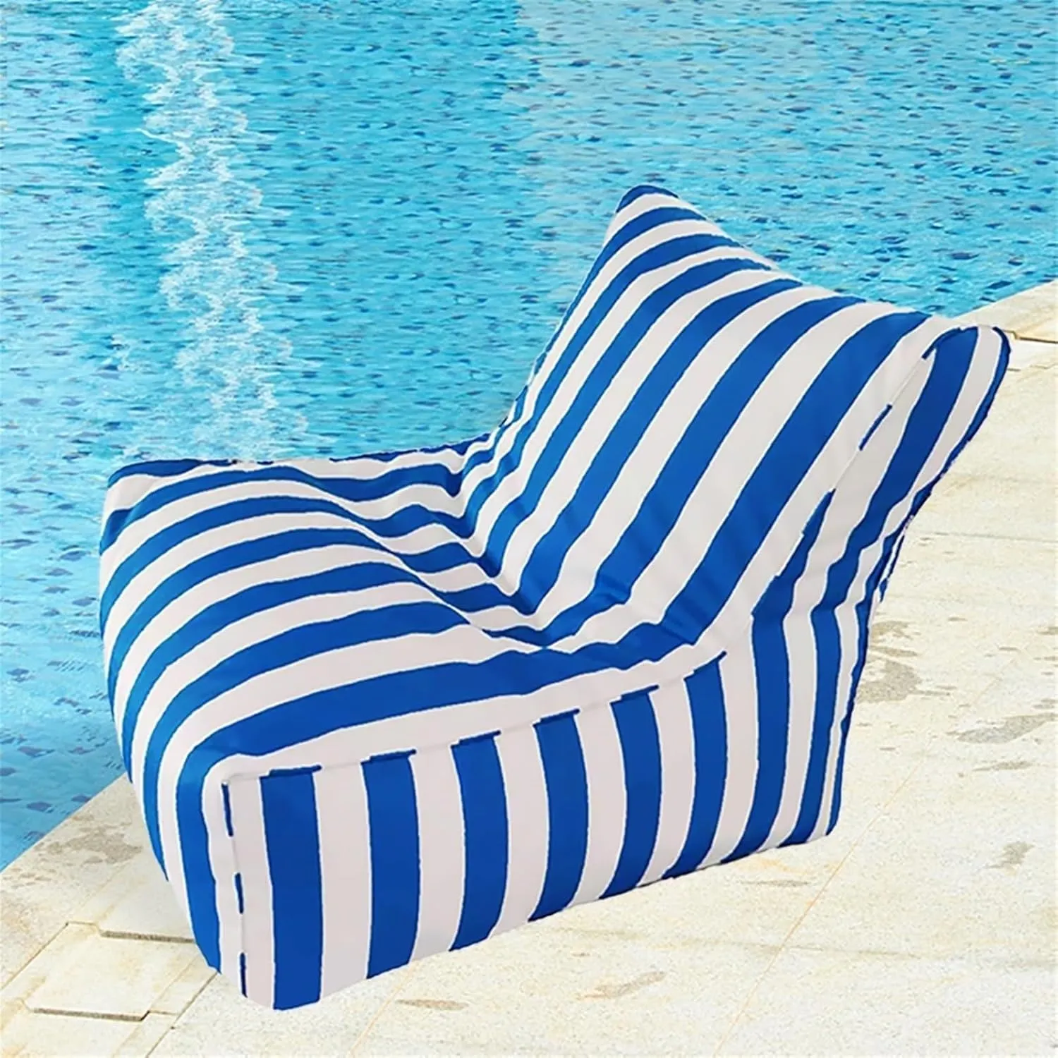 SXBCyan Floating Bean Bag for Pool - Outdoor Waterproof Bean Bag Chairs for Adults - Reusable Bean Bag for Swimming Without Filler Garden Beach Camp Beanbag Sofa Bed Puff Lounge(Dark Gray)