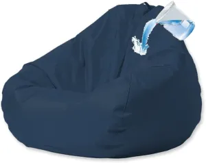 SXBCyan Outdoor Waterproof Bean Bag Cover No Filler Garden Beach Swimming Pool Floating Beanbag Pouf Chair Oxford Kids Adults (Color : Navy, Size : 2XL-D100cm-cover)