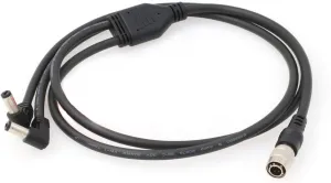 SZRMCC Hirose 4 Pin Male to Dual DC Y Splitter Cable for Lectrosonics Atomos Shogun Inferno KiPRO LCD Monitors