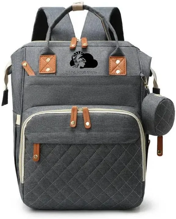 Tabernimbus Diaper Bag Backpack - Baby Essentials Travel Bag - Multi function Waterproof Diaper Bag, Travel Essentials Baby Bag with Changing Pad, Stroller Straps & Pacifier Case – Unisex, Dark Gray