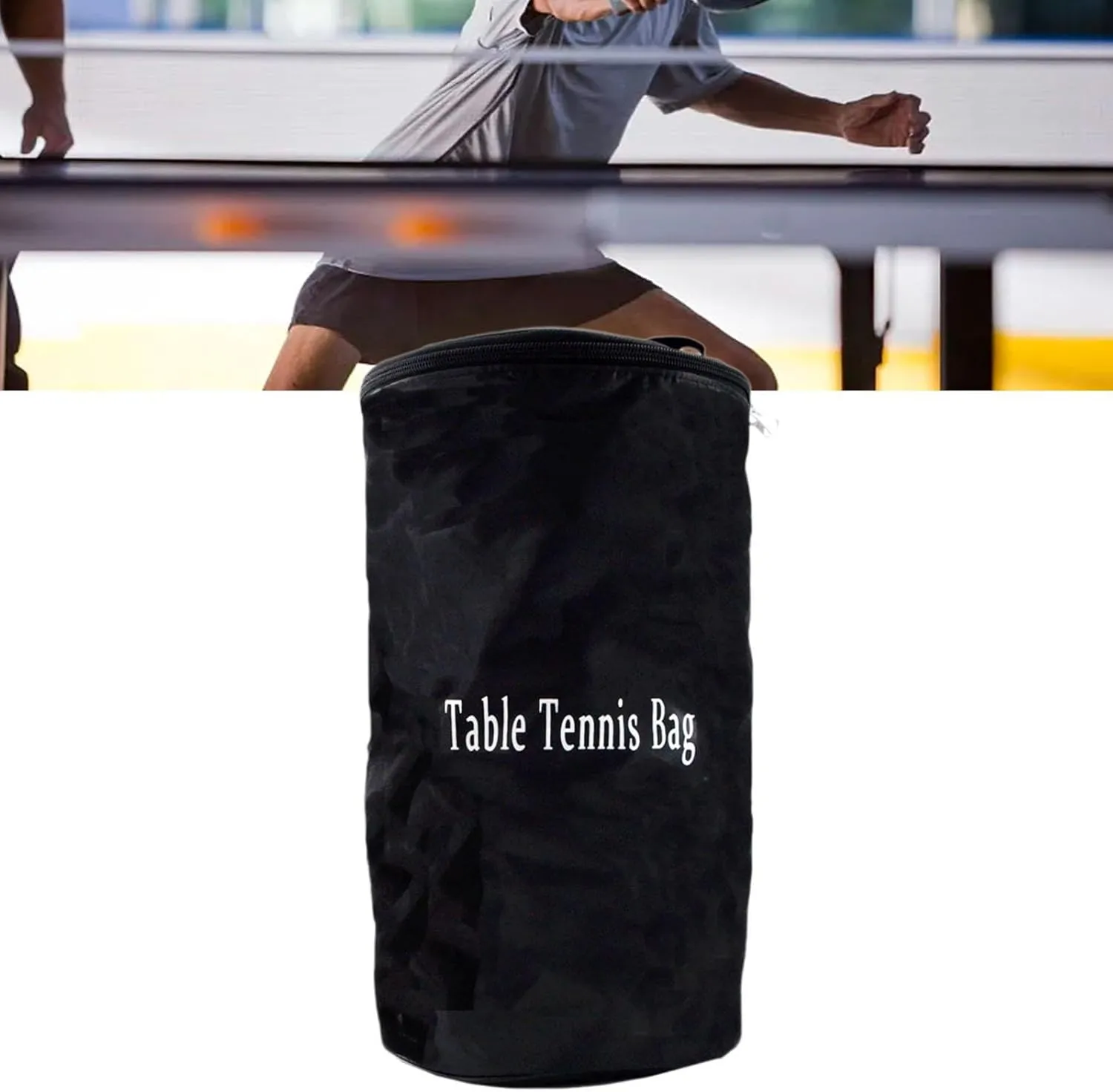 Table Tennis Bag Organizer Pouch Basket Carrier Handbag Storage Bag Tennis Ball Case for Racket Outdoor Tennis Training Women