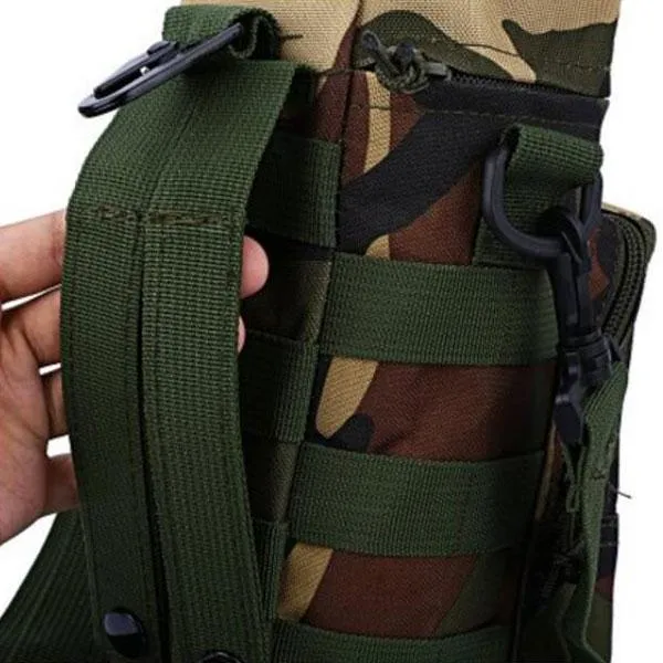 Tactical Outdoor Traveling Utility Water Bottle Bag Pouch Jungle Camouflage