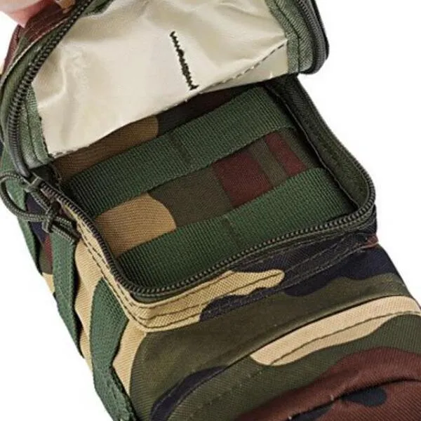 Tactical Outdoor Traveling Utility Water Bottle Bag Pouch Jungle Camouflage