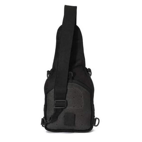 Tactical Utility Sports Hiking Single Shoulder Sling Chest Bag Travel Backpack Black