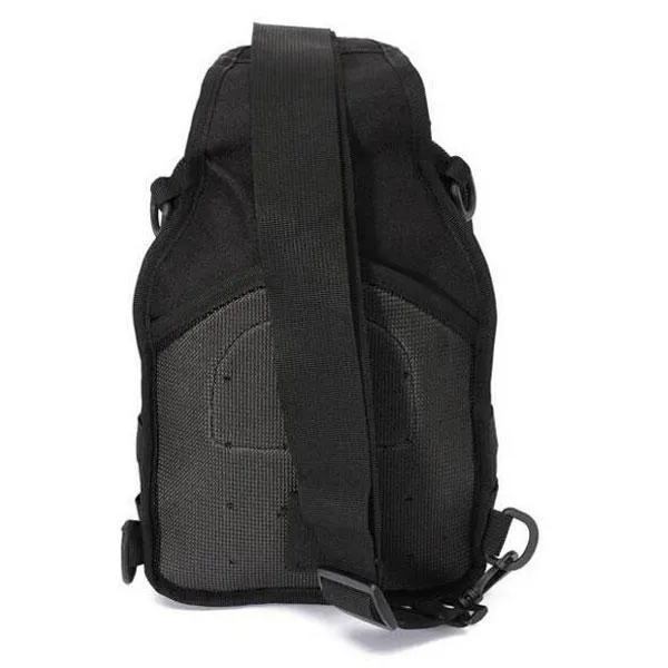 Tactical Utility Sports Hiking Single Shoulder Sling Chest Bag Travel Backpack Black