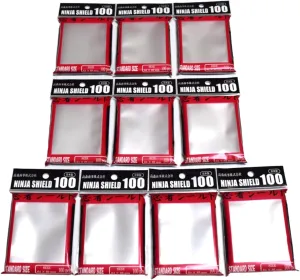 TAKAMORI 10 Set Card Sleeves Ninja Shield 100 (Total 1000 pcs) Made in Japan