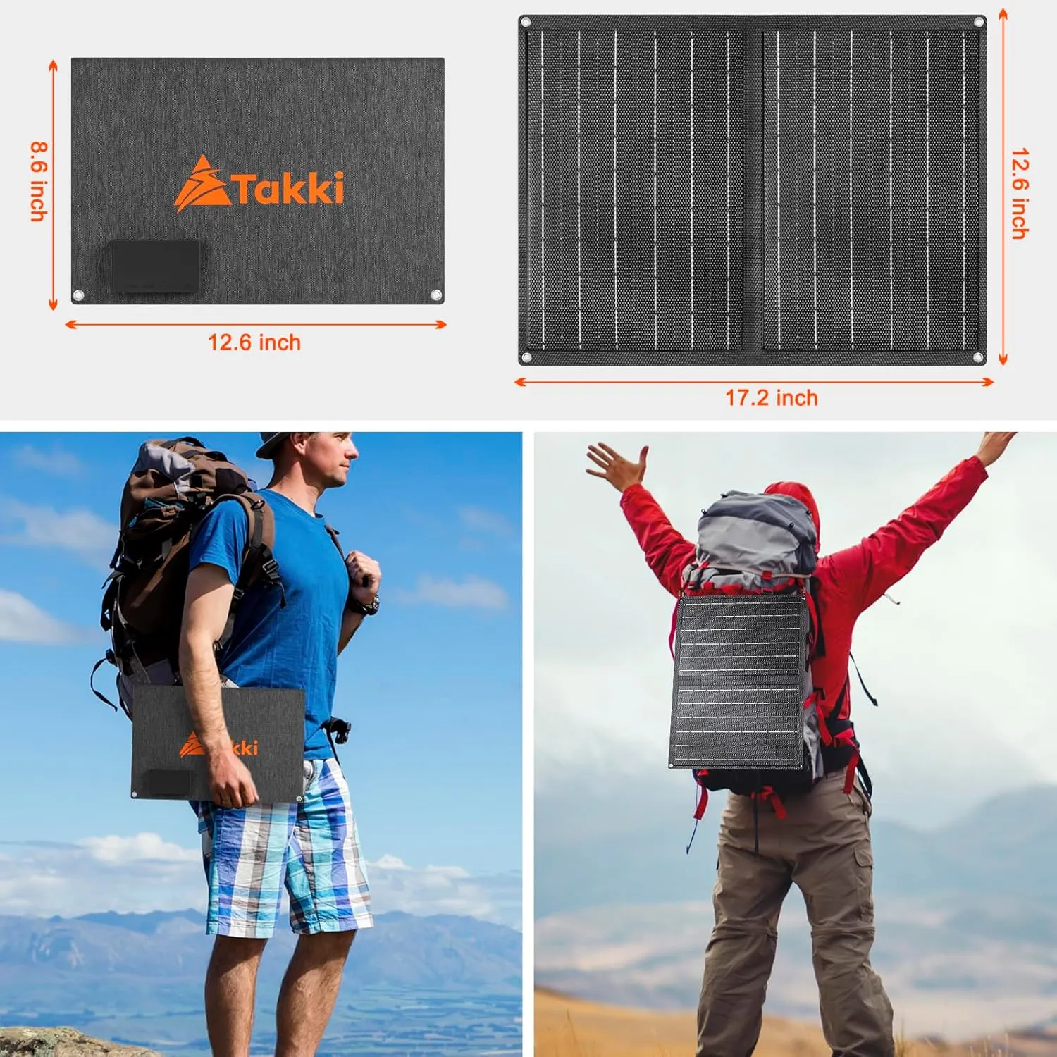 Takki 111Wh Solar Generator Portable Power Station with Panels 21W Included, 120W Peak Camping Solar Charger System Power Bank AC DC USB Ports for Camping Emergency Outdoor