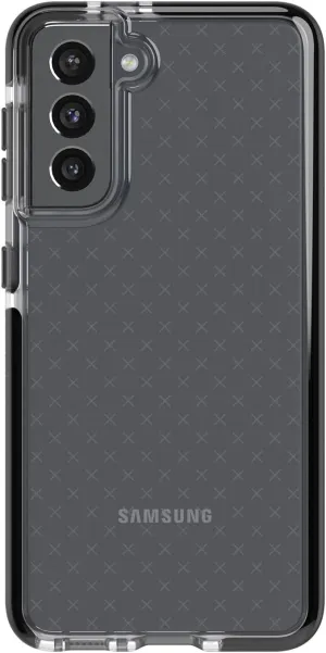 tech21 Evo Check Phone Case for Samsung S21 5G -12 ft. Drop Protection, Smokey/Black