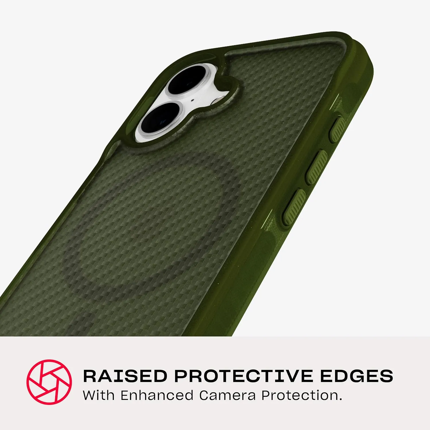 Tech21 EvoArmor for iPhone 16 Compatible with MagSafe - Impact Protection Case 21x Military Standard Tested in Green