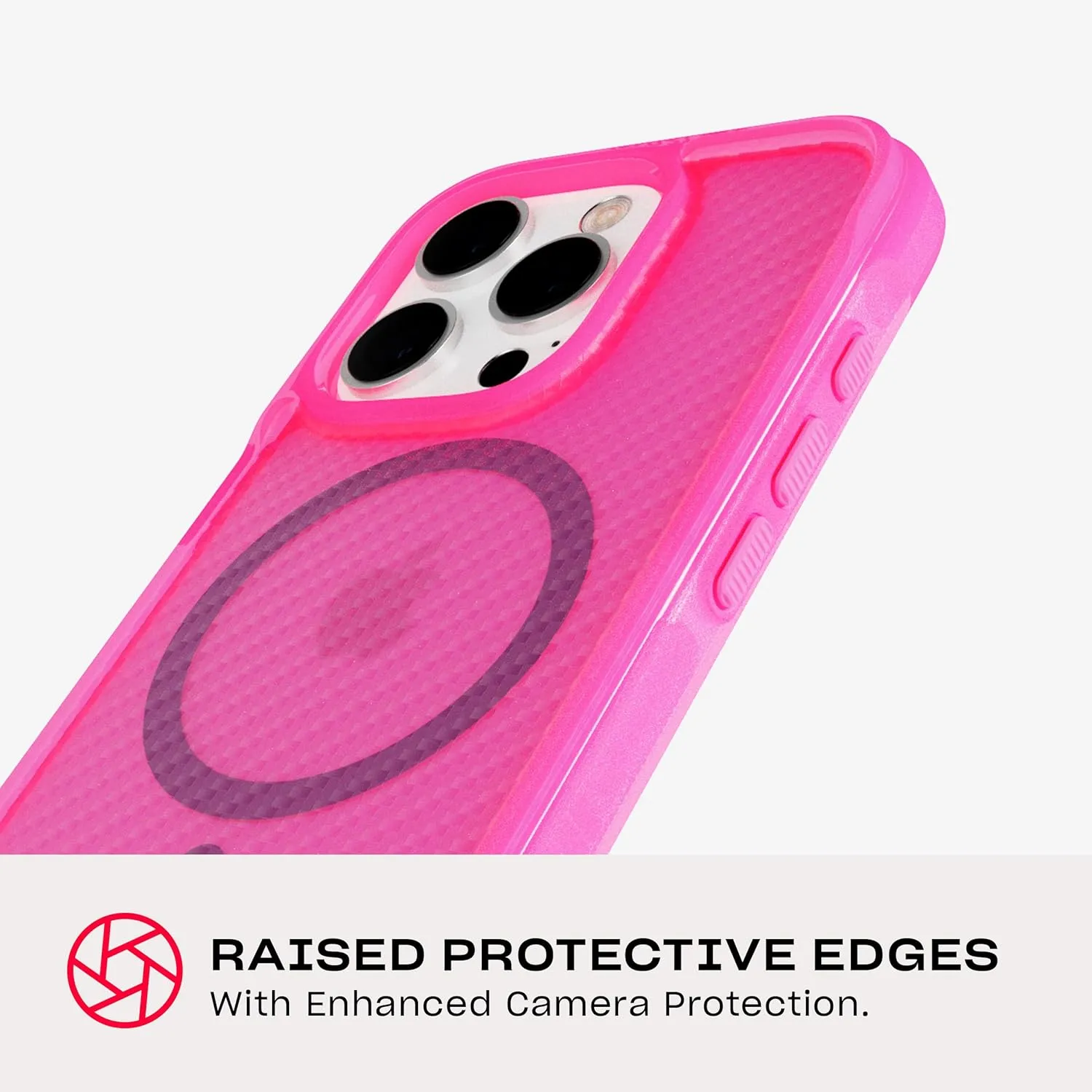 Tech21 EvoArmor for iPhone 16 Pro Compatible with MagSafe - Impact Protection Case 21x Military Standard Tested in Pink