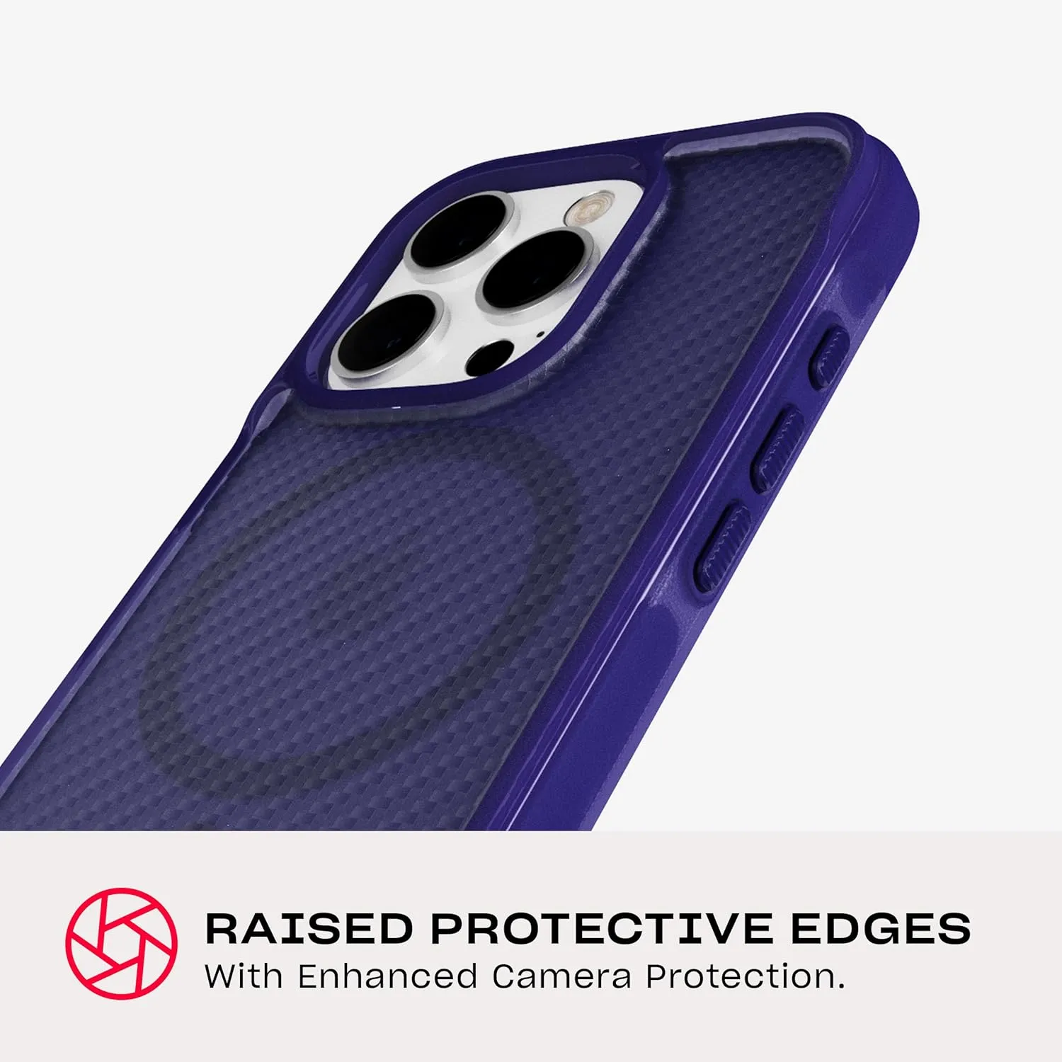 Tech21 EvoArmor for iPhone 16 Pro Compatible with MagSafe - Impact Protection Case 21x Military Standard Tested in Purple