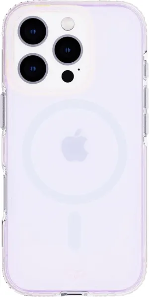 Tech21 EvoArt case for iPhone 16 - Compatible with MagSafe - Impact Protection Case - in Holographic Purple