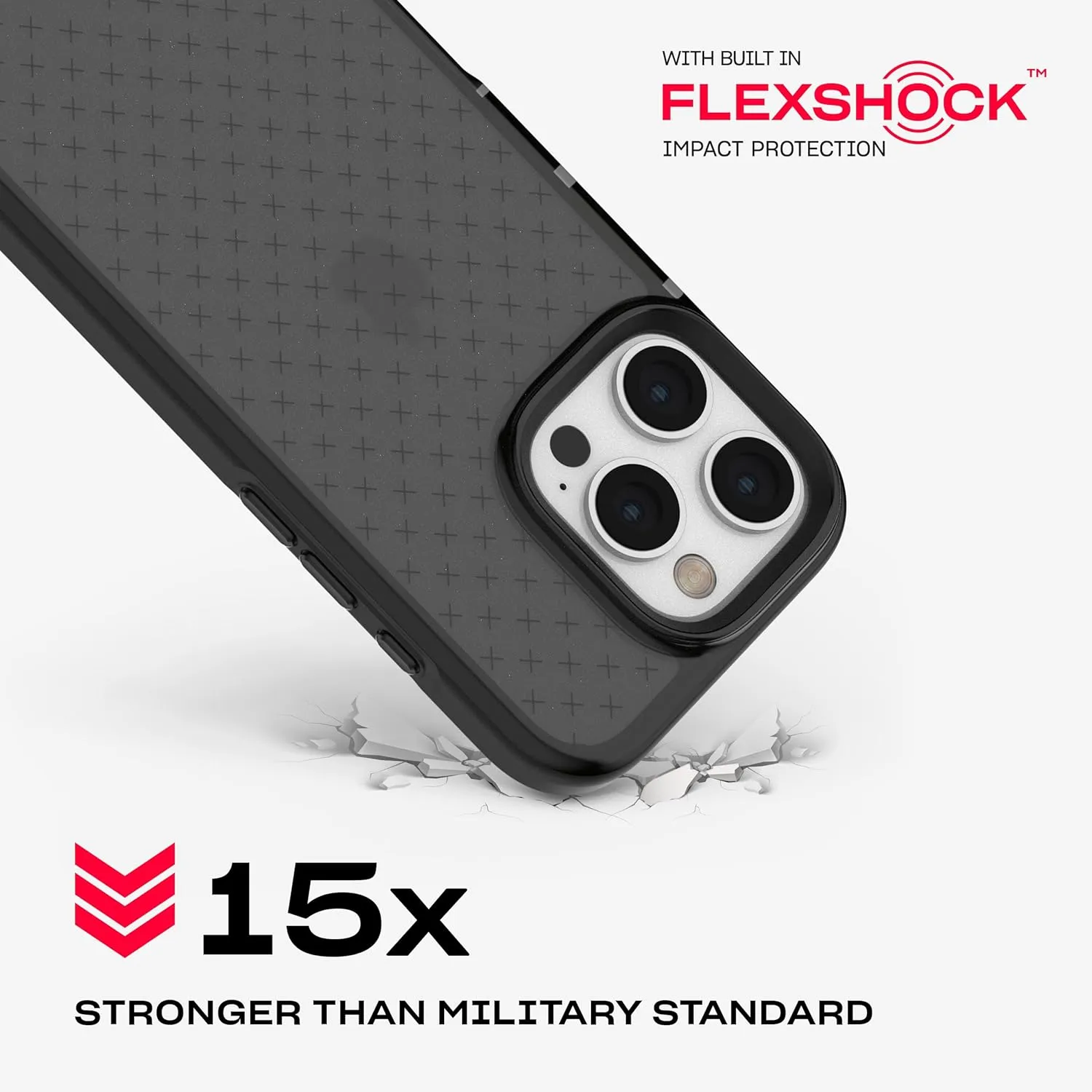 Tech21 EvoCheck for iPhone 16 Pro Impact Protection Case - in Smokey