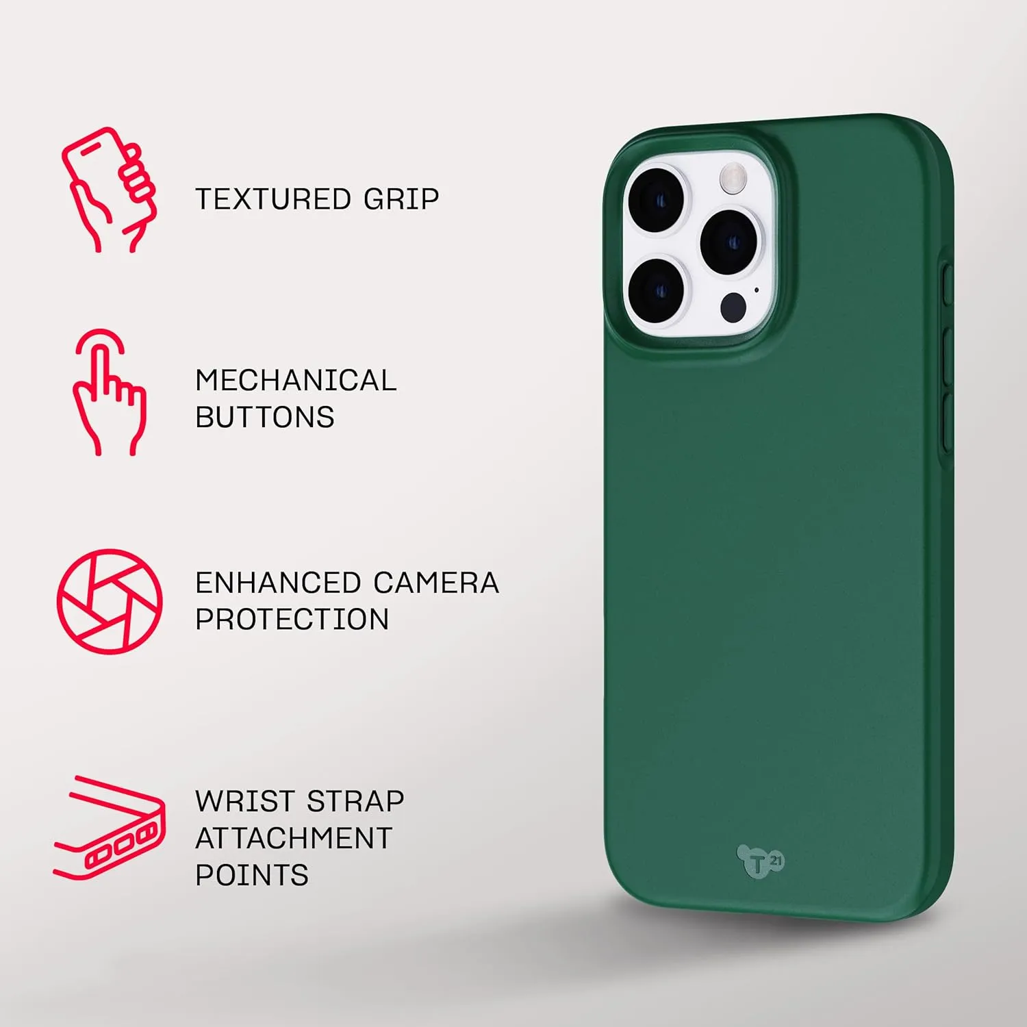 Tech21 EvoLite case for iPhone 16 Pro Max - Ultra Thin - Impact Protection Case - in Forest Green