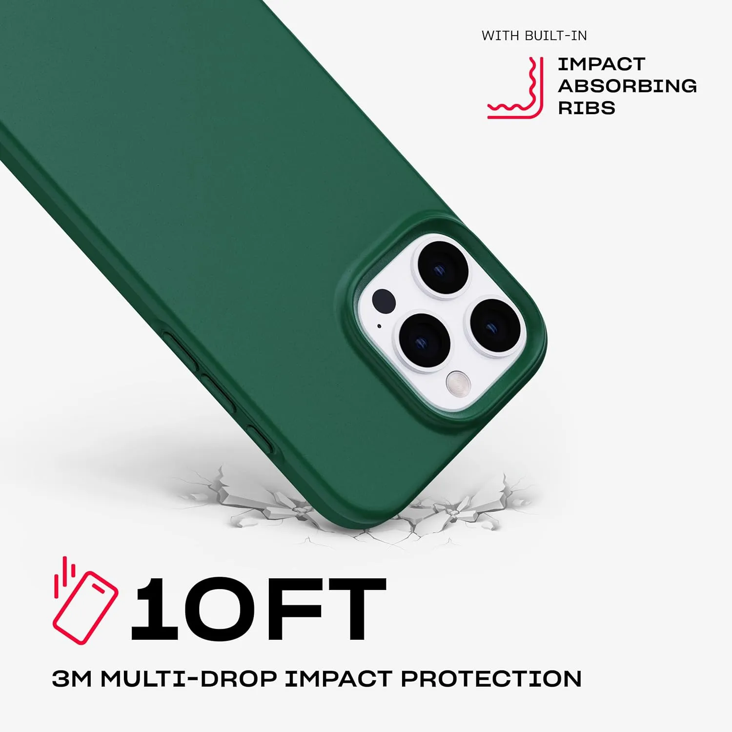 Tech21 EvoLite case for iPhone 16 Pro Max - Ultra Thin - Impact Protection Case - in Forest Green