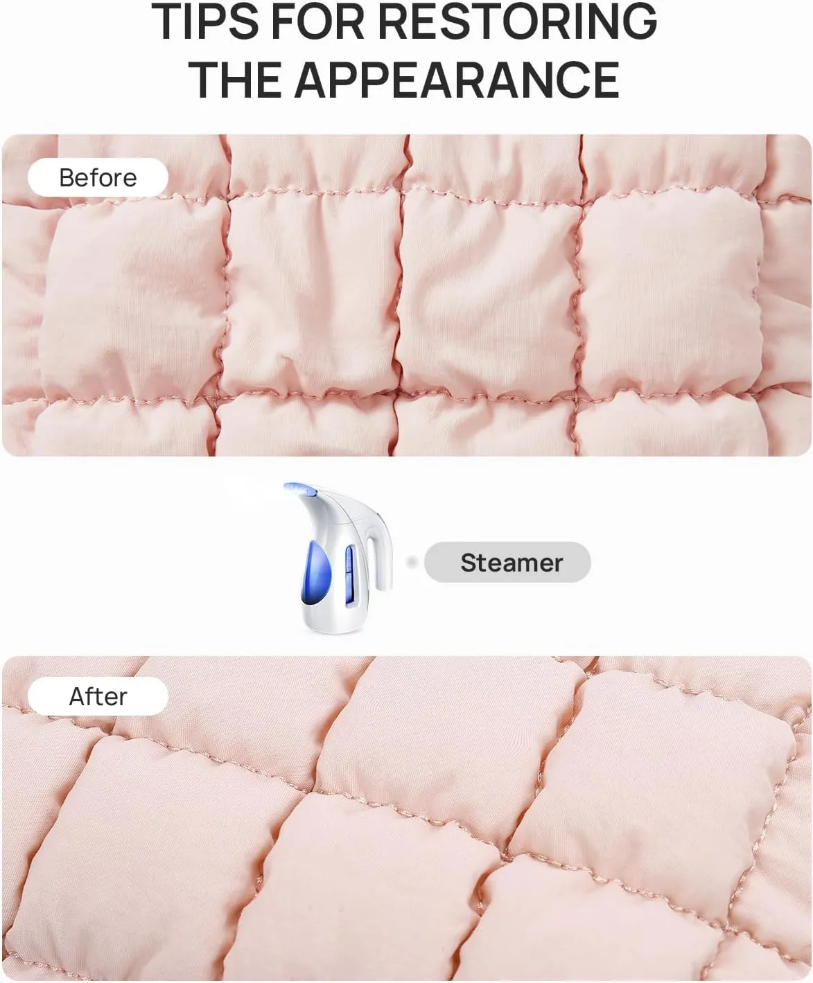 Telena Puffer Makeup Bags for Women, Nylon Puffy Padded Make Up Bags for Women Makeup Organizer Case, Wide-open Makeup Pouch Travel Essentials (Pink-2)
