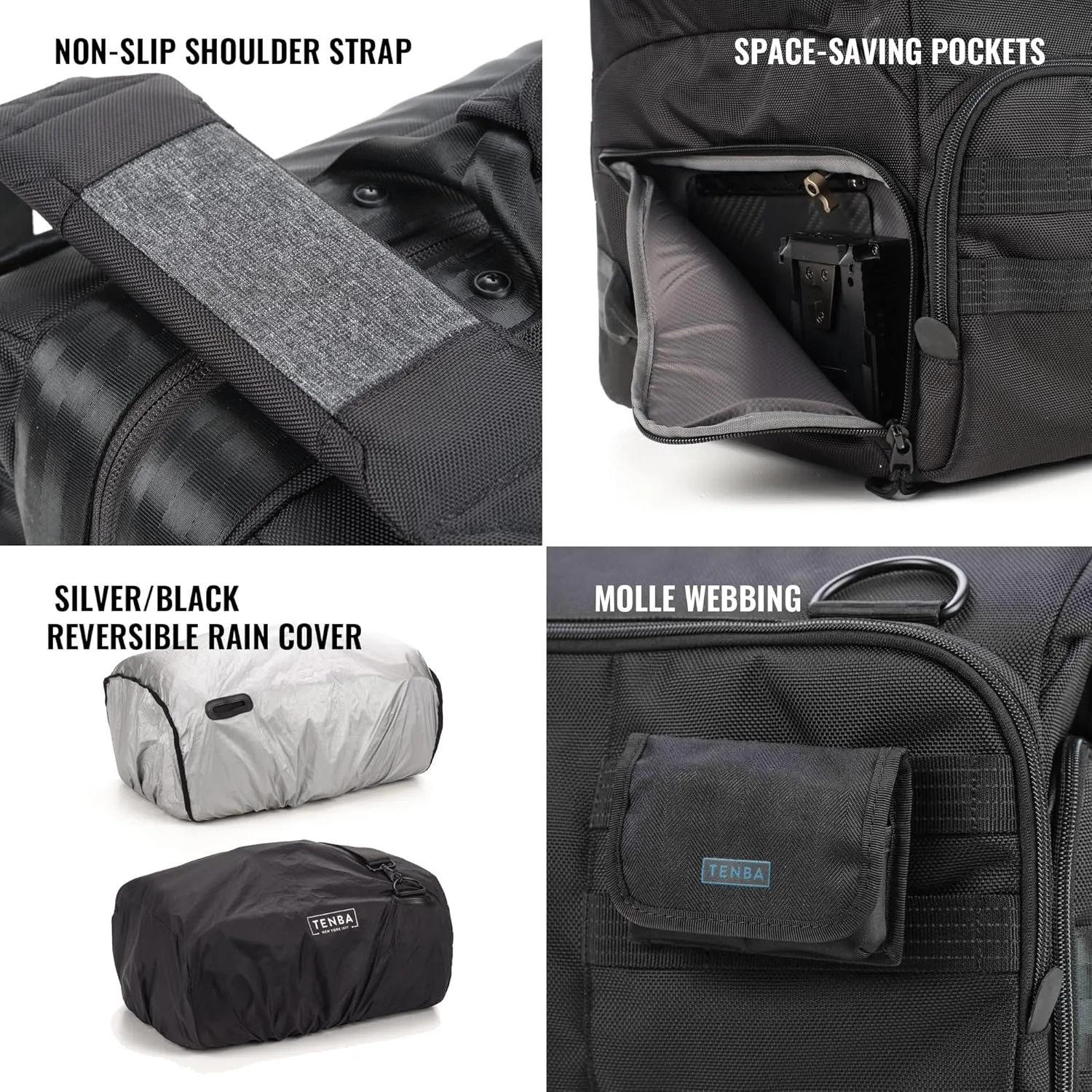 Tenba Cineluxe v2 Shoulder Bag 21 - Black