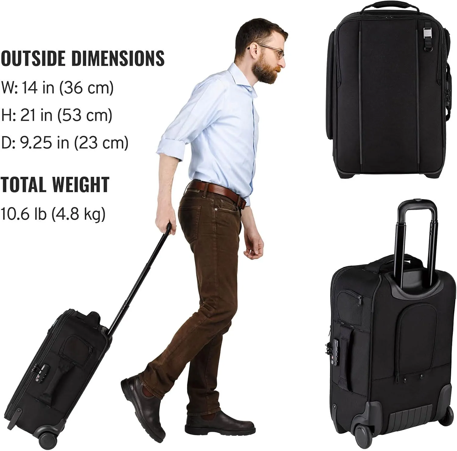 Tenba Roadie Roller 21 US Domestic Carry-On Camera Bag with Wheels (638-712)