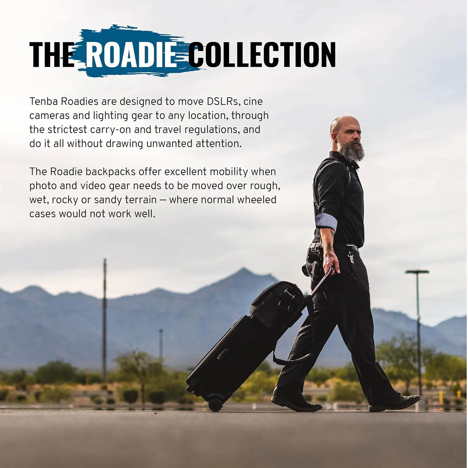 Tenba Roadie Roller 21 US Domestic Carry-On Camera Bag with Wheels (638-712)