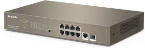 Tenda TEG5310P, Layer-3 Gigabit Managed PoE Switch, Enterprise 10 Port PoE Switch with 8 x PoE  @ 150W, 1 x GE Port & 1 x SFP Port, Smart PoE Power Supply, Flexible QoS/ IGMP/ ACL/ ARP/ DHCP Snooping