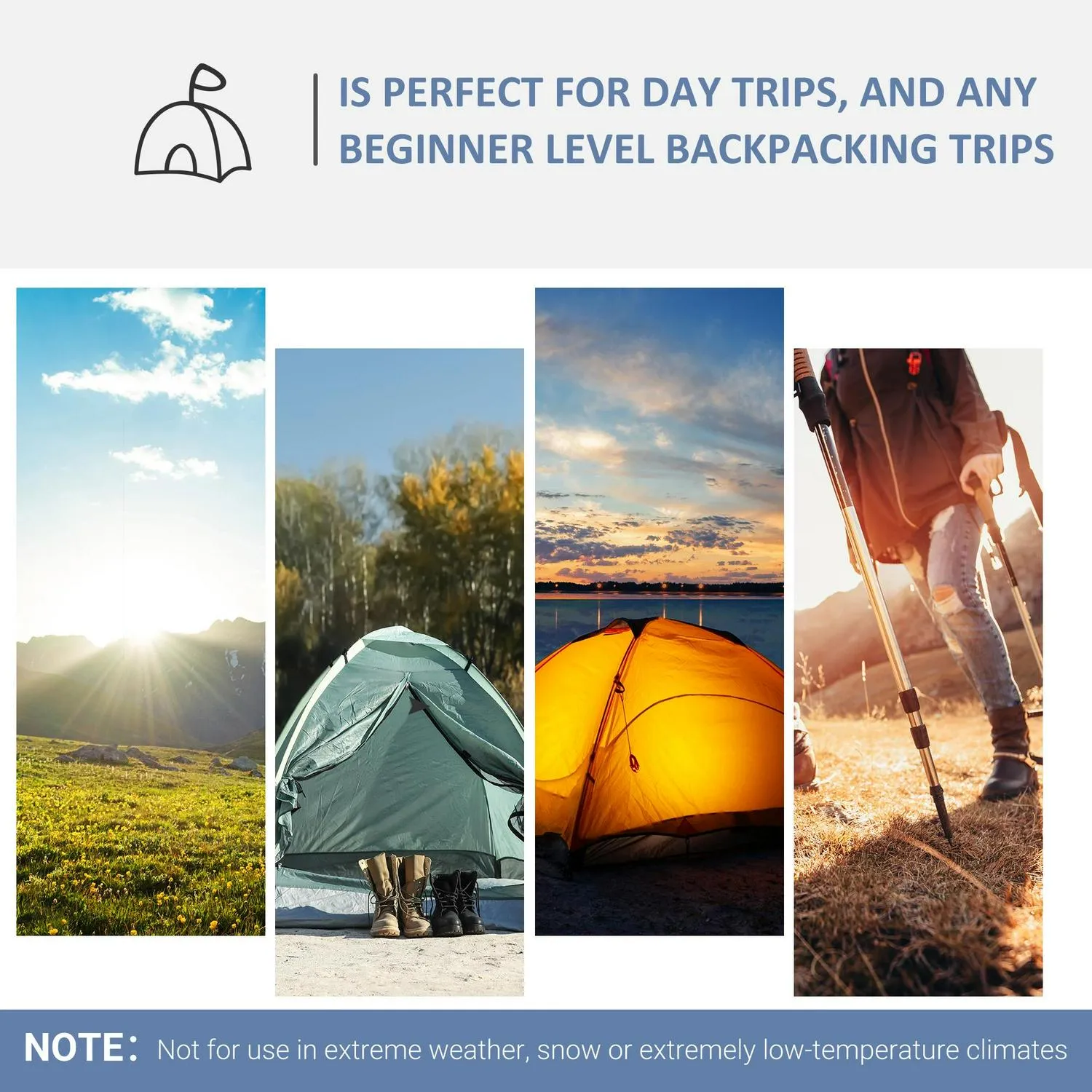 Tent-Dark 5-8 Camping Tent Outsunny Up Blue/Green Pop Complete product line Garden Gazebo Special collection Persons