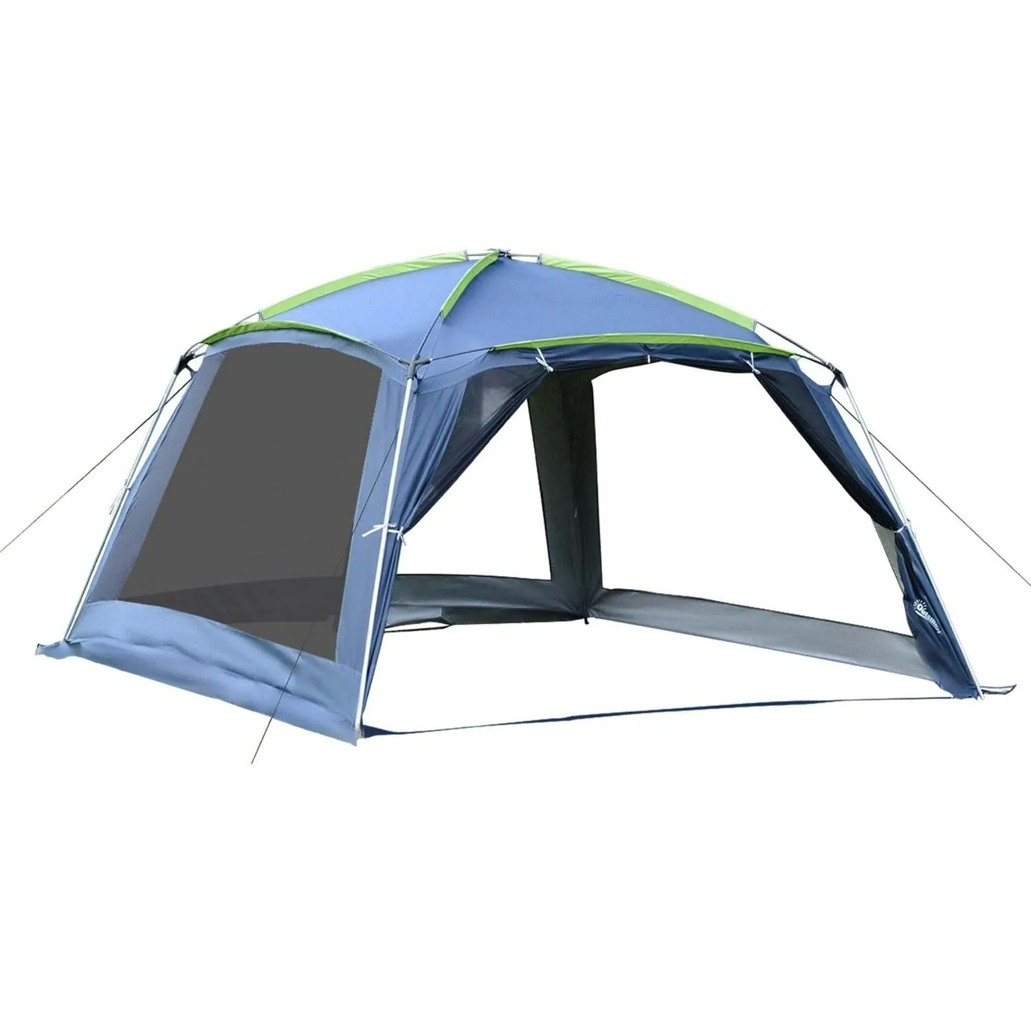 Tent-Dark 5-8 Camping Tent Outsunny Up Blue/Green Pop Complete product line Garden Gazebo Special collection Persons