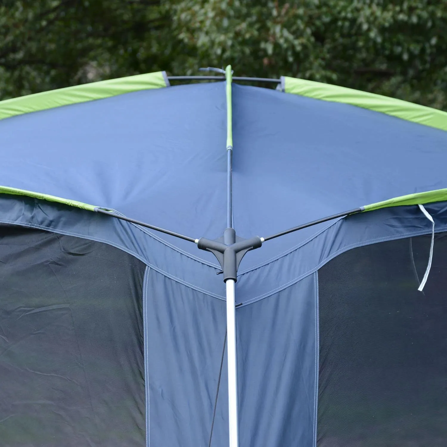 Tent-Dark 5-8 Camping Tent Outsunny Up Blue/Green Pop Complete product line Garden Gazebo Special collection Persons