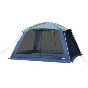 Tent-Dark 5-8 Camping Tent Outsunny Up Blue/Green Pop Complete product line Garden Gazebo Special collection Persons