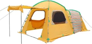 Tent for Camping Rainproof All Seasons Outdoor Tent Couple Travel Camping Tent Coated Silicon Waterproof Tent 2 People Portable Large Space for Picnic Outdoors