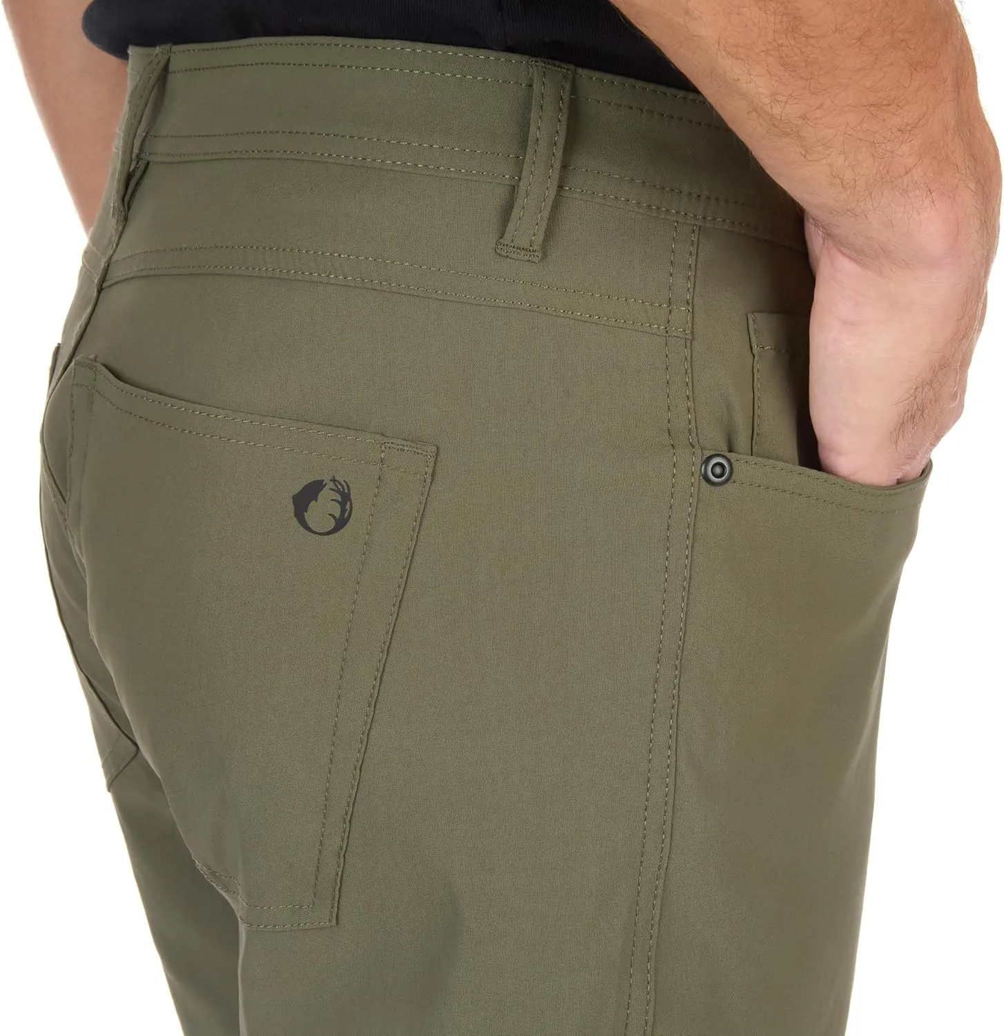 The American Outdoorsman Men's 5-Pocket Stretch Nylon Pants - Multiple Pockets for Storage - Travel Pants