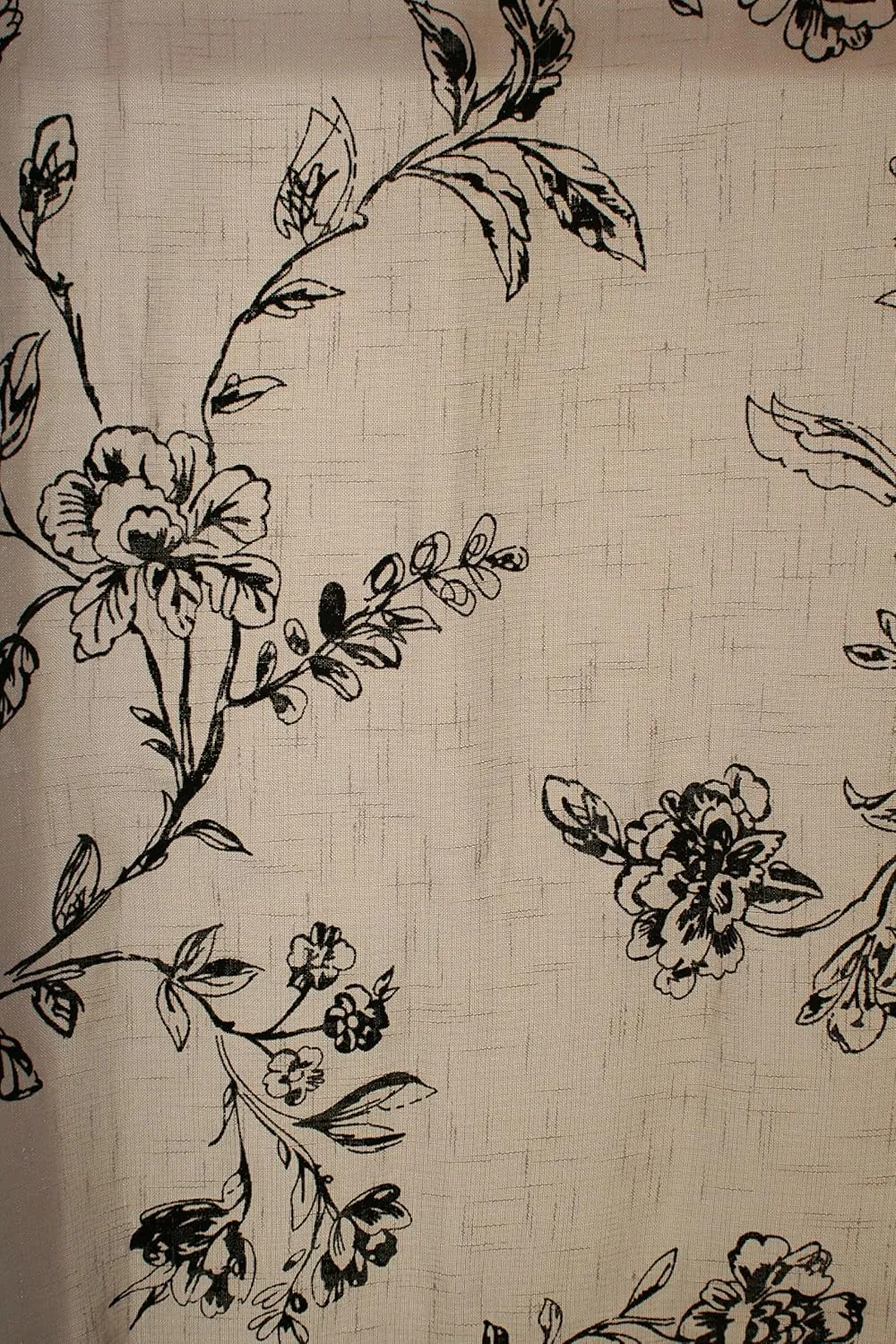 The Curtain Shop Fenwick Flocked Semi-Sheer Panel 52Wx84L