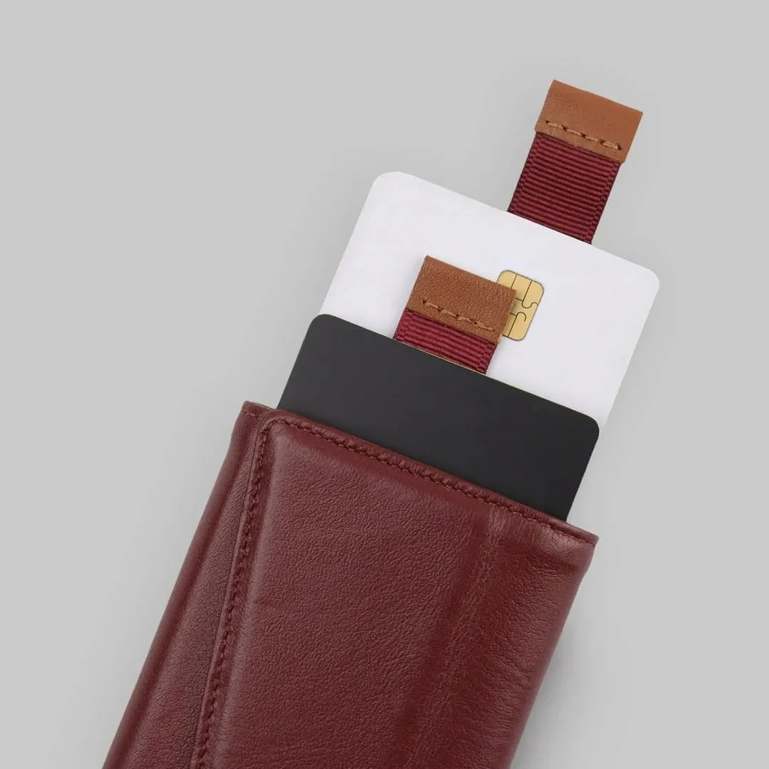 The Frenchie Co. Speed Wallet, Ultra Slim & Minimalist RFID Blocking Front Pocket Wallet, Quick Access Card Holder for Men & Women, Made of Full-Grain Italian Leather