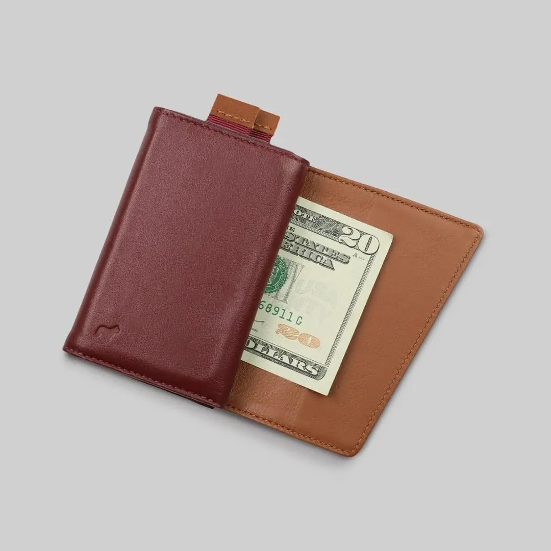 The Frenchie Co. Speed Wallet, Ultra Slim & Minimalist RFID Blocking Front Pocket Wallet, Quick Access Card Holder for Men & Women, Made of Full-Grain Italian Leather