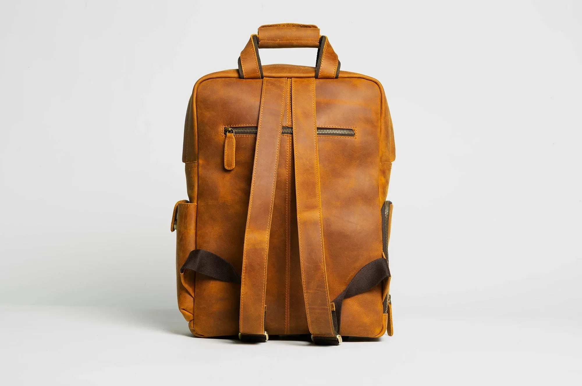 The MANN Bag | Large Capacity Leather Camera Backpack