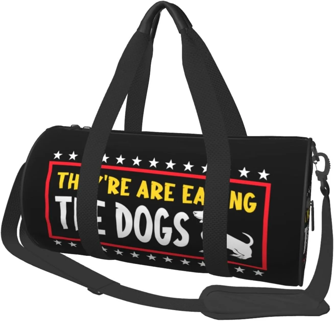 They'Re Eating The Dogs Duffel Bag Gym Bag Travel Sports Tote Large Foldable Beach Swim Yoga0