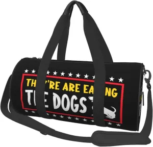 They'Re Eating The Dogs Duffel Bag Gym Bag Travel Sports Tote Large Foldable Beach Swim Yoga0