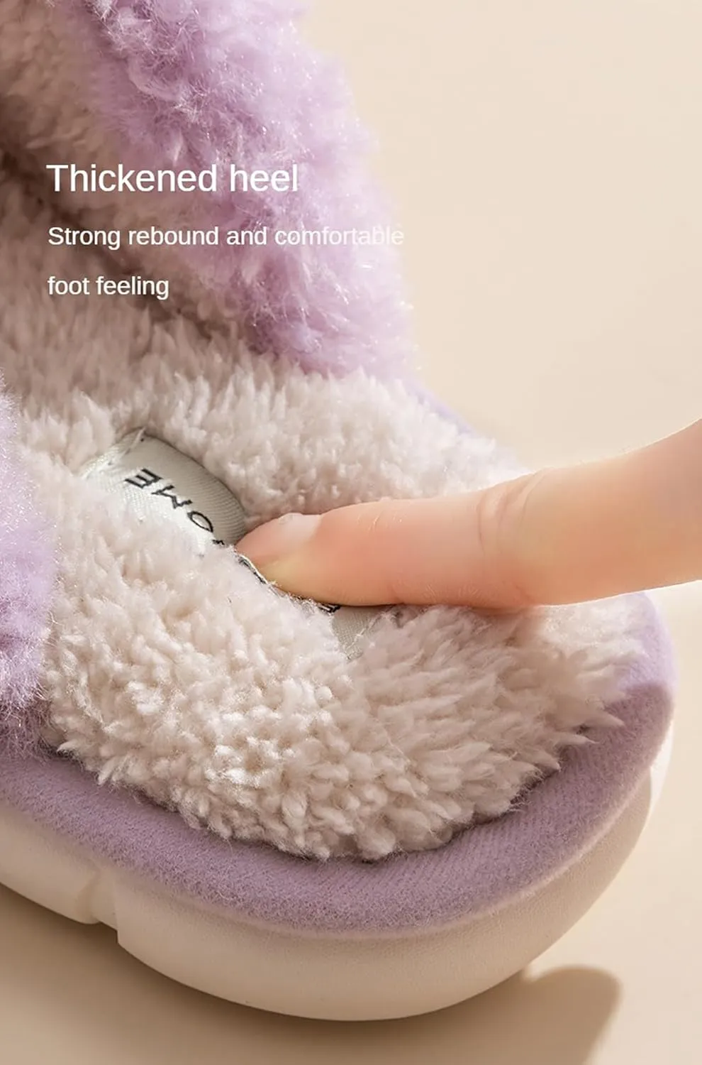 Thick Bottom Fluffy, Women's Winter, Autumn Couple Slippers - Cute indoor animal slippers with PVC sole and plush upper. Keep your feet warm and cozy!