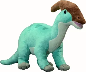 Tiny Heart Simulation Parasaurolophus Plush Toy, 15 Inch Parasaurolophus Dragon Stuffed Animals Realistic Doll Home Decor Collectibles Soft for Kids Boys