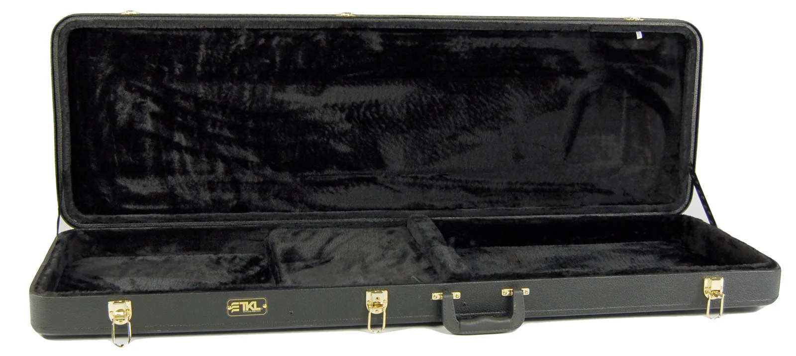 TKL 7636 Hardshell Wood Rectangular Fit-All Bass Guitar Case