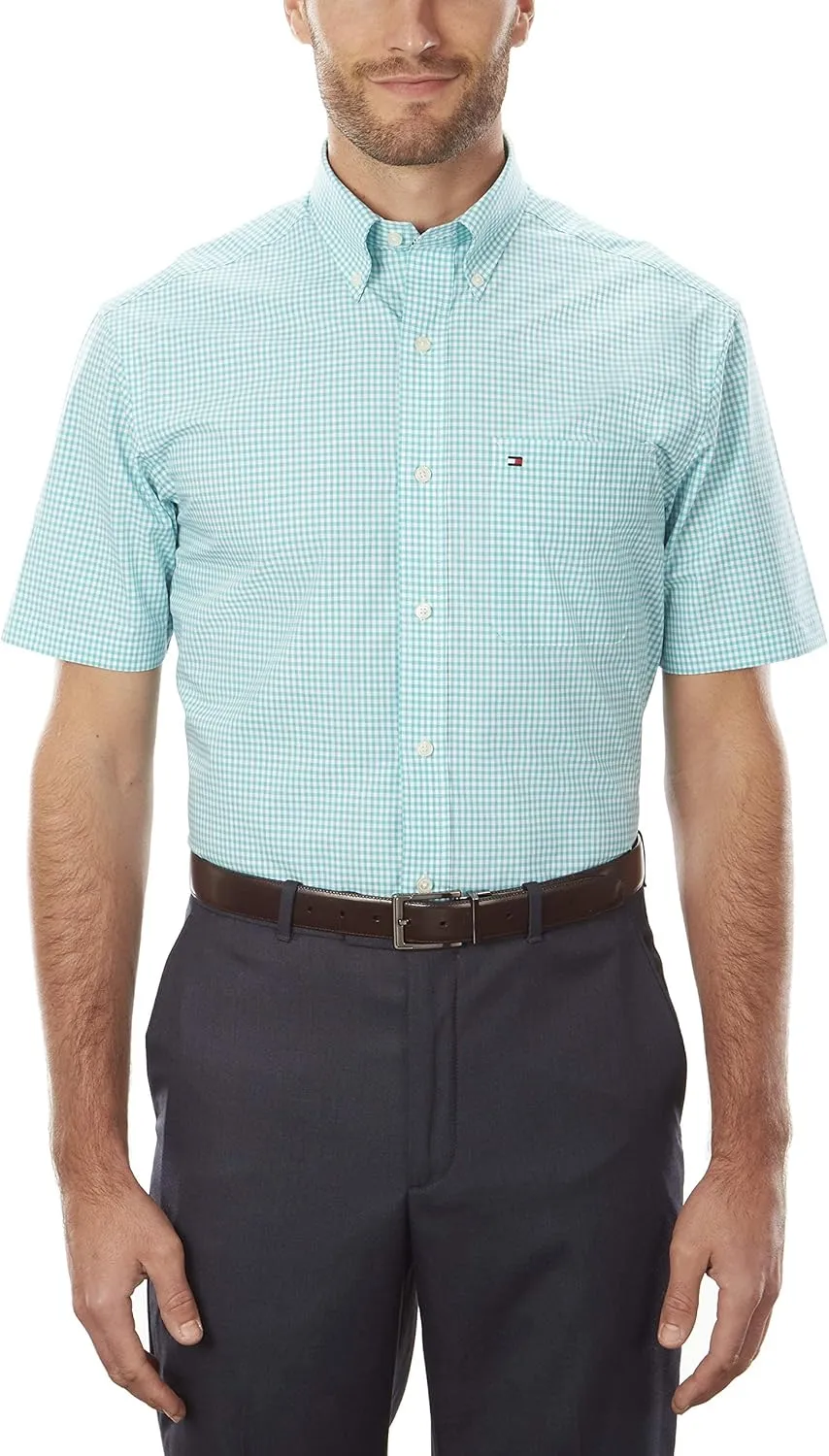 Tommy Hilfiger Men's Short Sleeve Button-down Shirt
