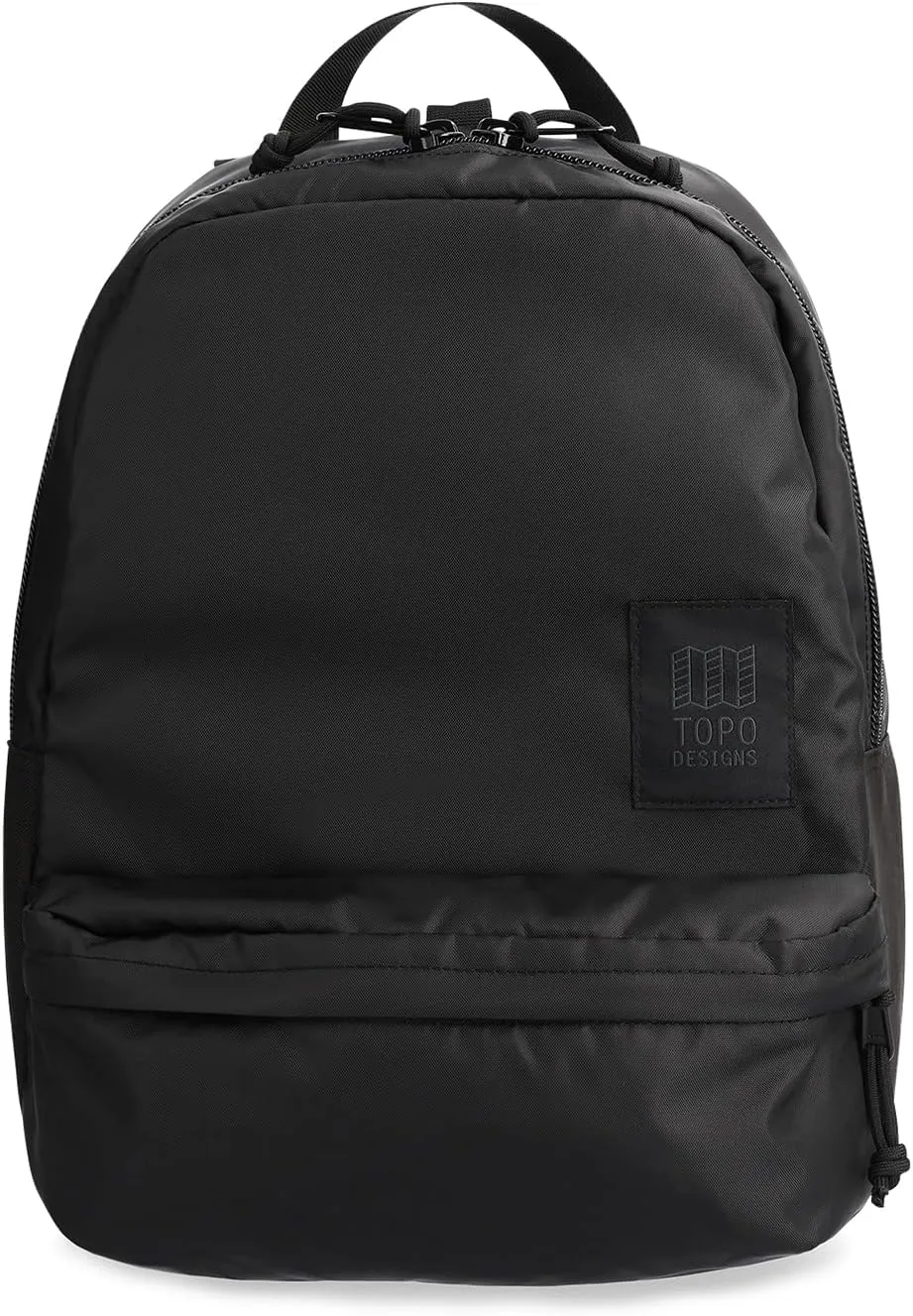Topo Designs Dash Pack, Lightweight Laptop Backpack, 100% Recycled Materials, Fair Wear   WRAP Certified, 17L (Black)