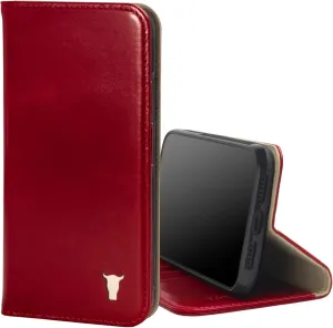 TORRO Leather Case Compatible with iPhone 11 – Genuine Leather Wallet Case/Cover with Card Holder and Stand Function (Red)
