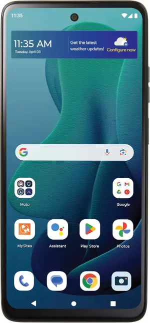 total wireless Motorola Moto g 5G (2024) Locked Prepaid Smartphone, 128GB, Gray - Includes $55 Unlimited Talk, Text, & Data 30-Day Plan