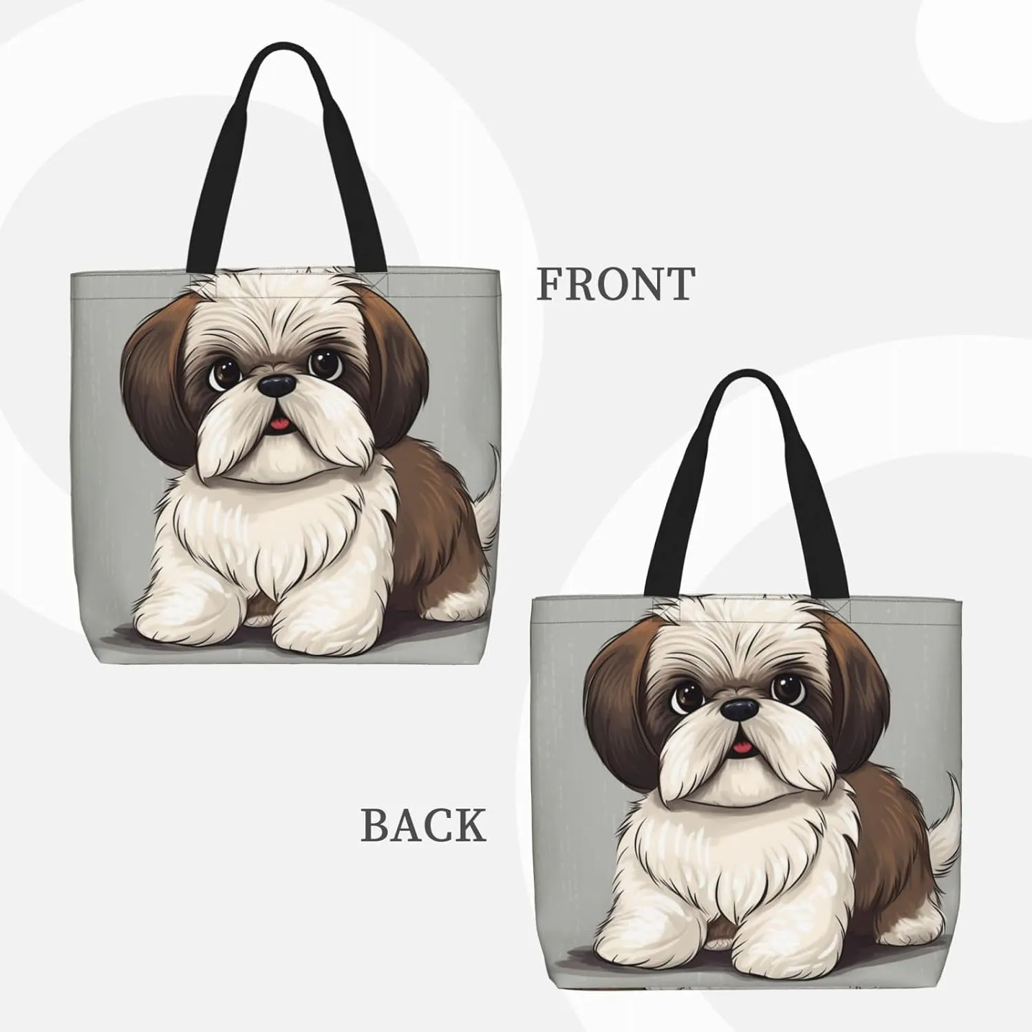 Tote Bag for Women Eastern Bluebird Shoulder Bag with Zipper Handbag Large Capacity Reusable Grocery Bag