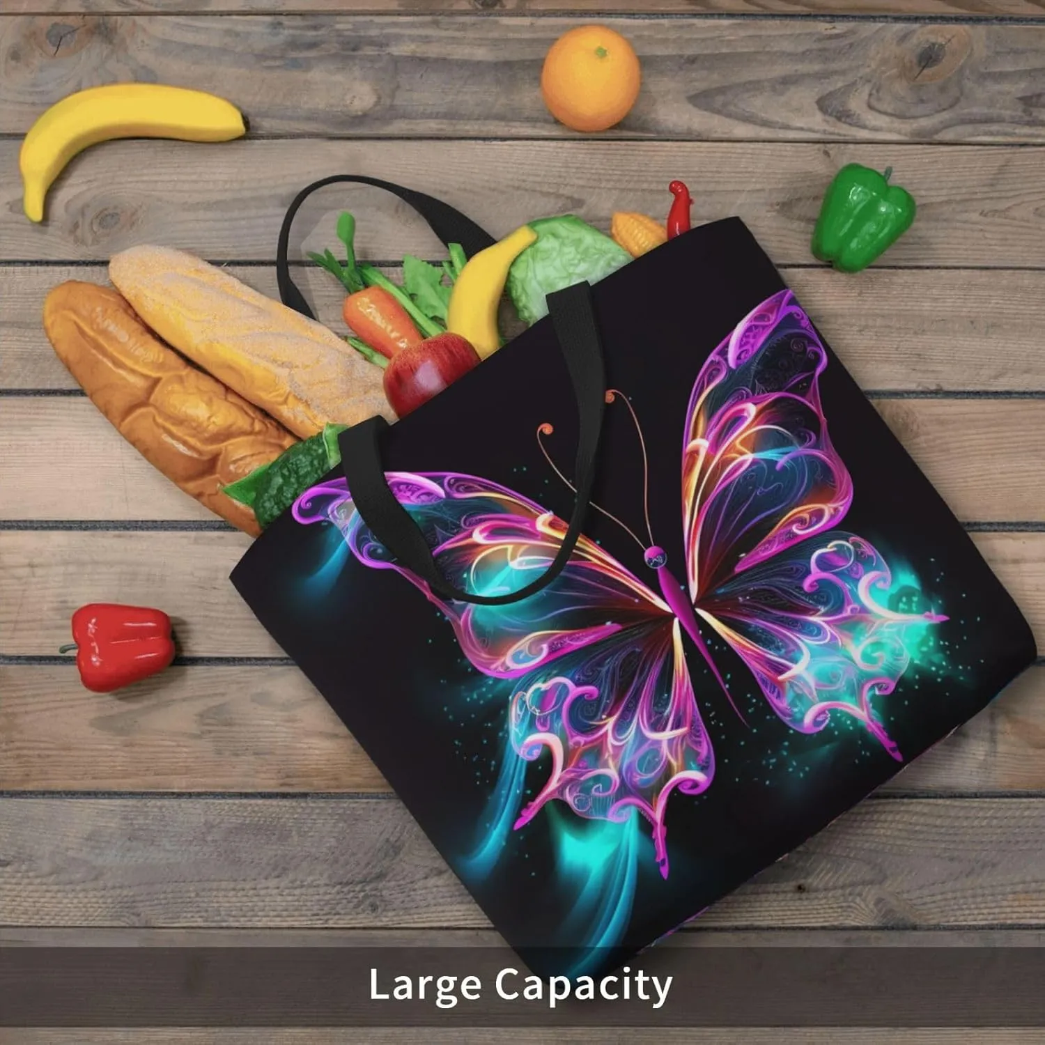 Tote Bag for Women Four chicken Shoulder Bag with Zipper Handbag Large Capacity Reusable Grocery Bag