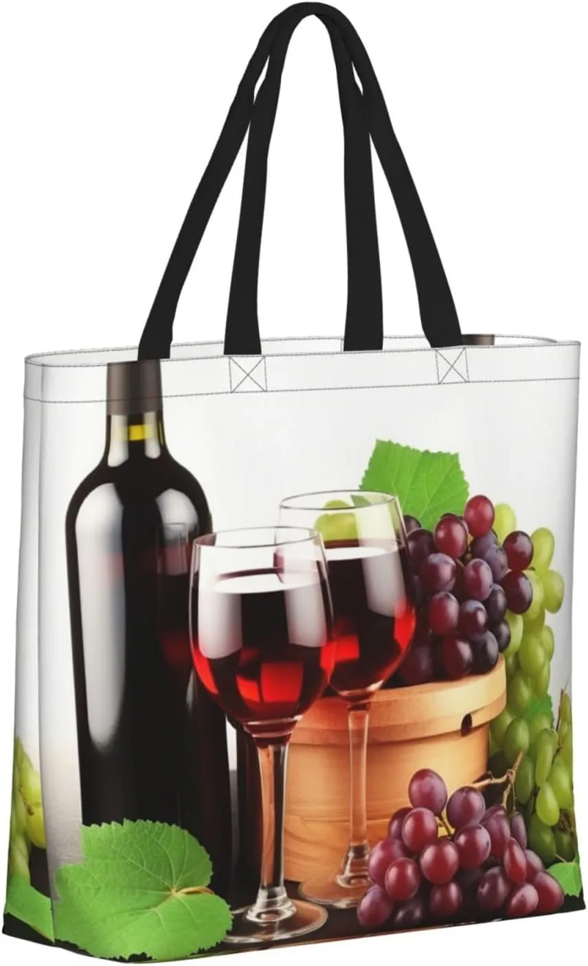 Tote Bag for Women Guinea Animal and popcorn Shoulder Bag with Zipper Handbag Large Capacity Reusable Grocery Bag