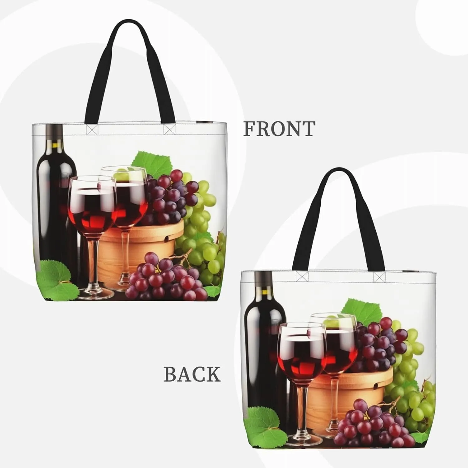 Tote Bag for Women Guinea Animal and popcorn Shoulder Bag with Zipper Handbag Large Capacity Reusable Grocery Bag