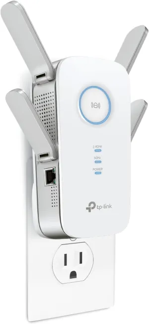 TP-Link AC2600 WiFi Extender(RE650), Up to 2600Mbps, Dual Band WiFi Range Extender, Gigabit port, Internet Booster, Repeater, Access Point,4x4 MU-MIMO